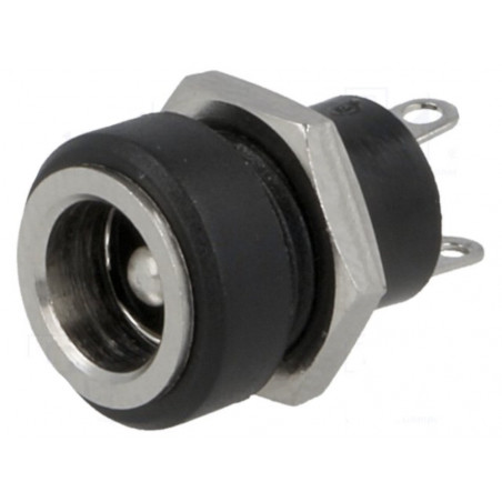 Presa di alimentazione DC maschio 5.5/2.1mm contatti a saldare 12V 500mA