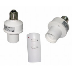 2 Funkgesteuerte Funkdimmerschalter für E27-Lampe mit Fernbedienung