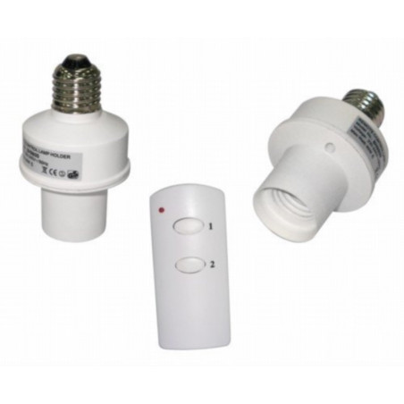 2 Funkgesteuerte Funkdimmerschalter für E27-Lampe mit Fernbedienung