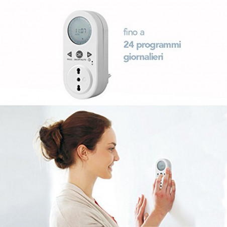 Big Plug 10 / 16A 1800W digitales Tages-Timer-Programmier-LCD-Display