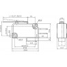 Microcommutatore microswitch SNAP ACTION con leva SPDT 10A/250VAC IP40