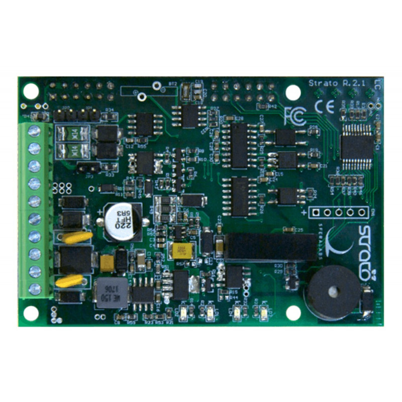 Strato PI UPS Shield Raspberry PI 2,3 RTC, RS232/485, PSU 9-28VDC, watchdog, UPS