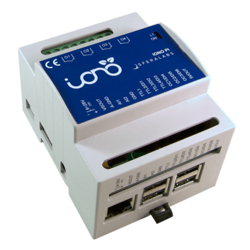 IONO PI Server based on Raspberry PI 4 relays 2 in analog 7 digital IOs