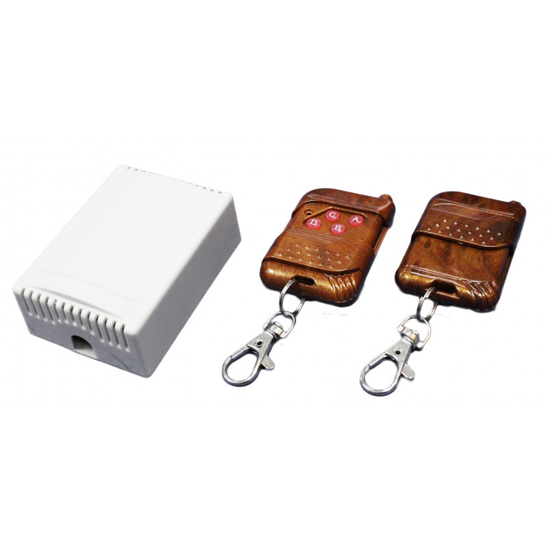 Télécommande interrupteur sans fil ouvre-porte apprentissage 4CH 2 télécommandes