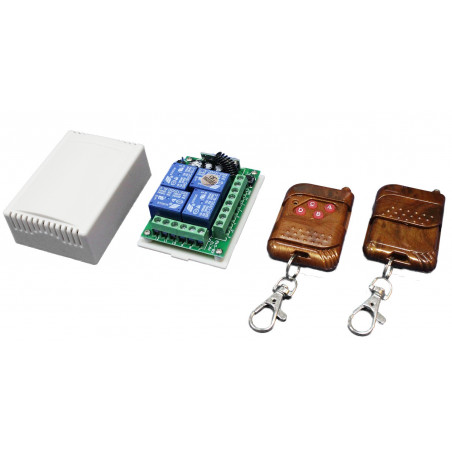 Fernbedienung Wireless Switch Gate Opener lernen 4CH 2 Fernbedienungen