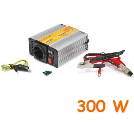 INVERTER AUTO BARCA CAMPER USCITA SINUSOIDALE MODIFICATA 300W 12V–220VAC+USB