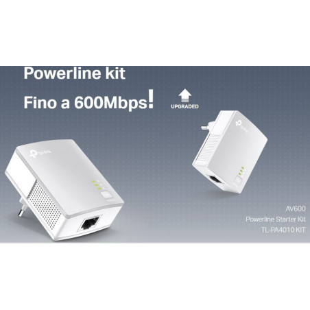 Kit de démarrage 2 Nano Powerline 600 Mbps AV600 TP-Link Homeplug Ethernet KIT