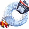 Connection cable for video surveillance CCTV coaxial BNC + DC power supply 30m