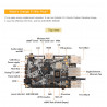 Orange PI Win Plus Set + Alimentation + Boîtier 2 Go de RAM A64 Quad-core Embedded PC