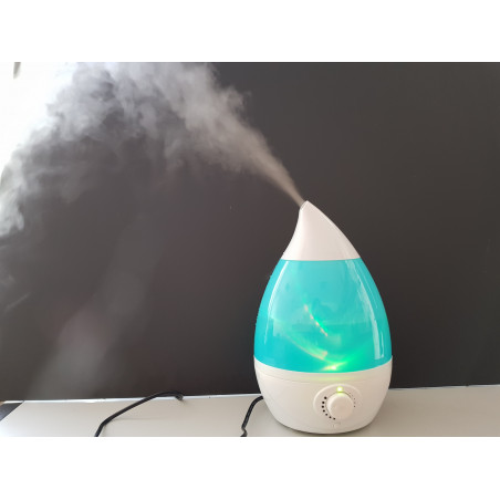 Maxi drop ultrasound humidifier multicolor LED aromatherapy chromotherapy