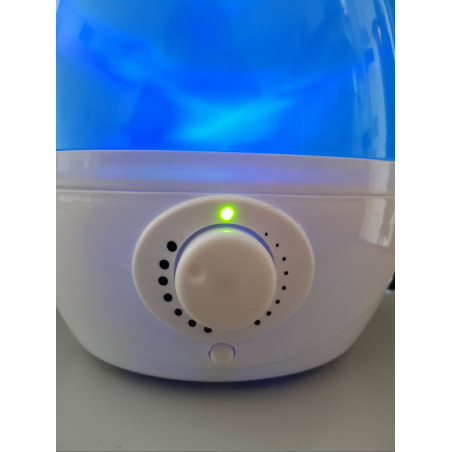Umidificatore ultrasuoni maxi goccia LED multicolore aromaterapia cromoterapia