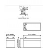 Batería de plomo recargable hermética AGM VLRA 12V 1.3Ah para uso cíclico y en espera