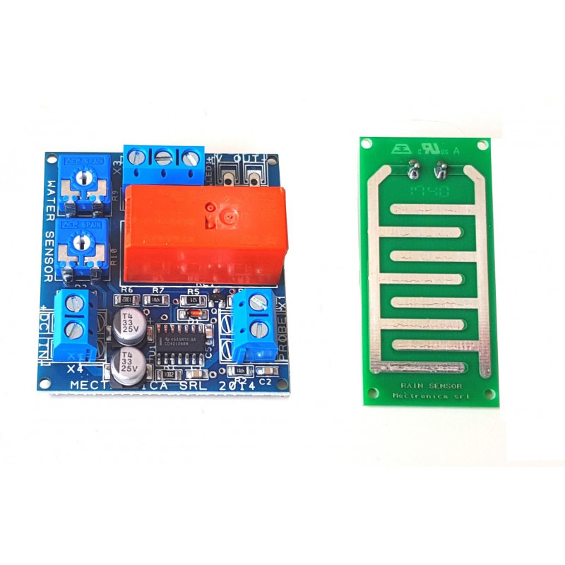 Capteur d'eau de pluie anti-inondation multi-usage Relais 12V DC Plaque 16A 230V Capteur d'eau de pluie anti-inondation multi-usage Relais 12V DC Plaque 16A 230V