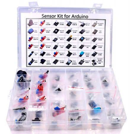 BOX 37 ASSORTED SENSORS FOR ARDUINO / RASPBERRY / ROBOTICS