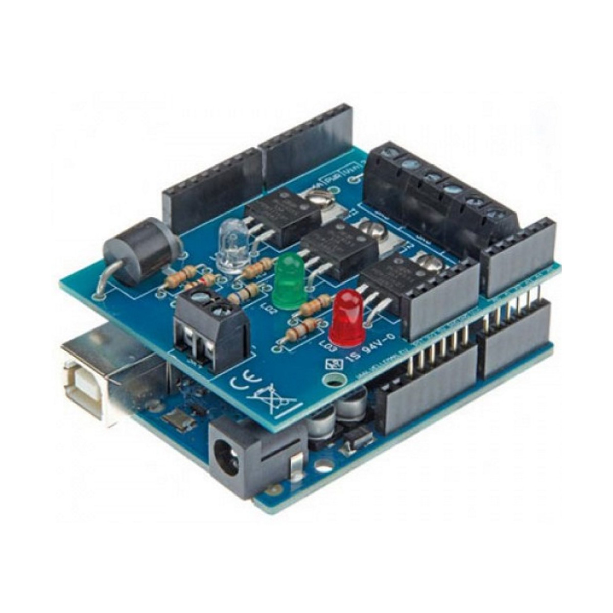 KIT SHIELD RGB Pwm Arduino Contrôle LED Max 50V 6A Idéal Pour Bandes ...