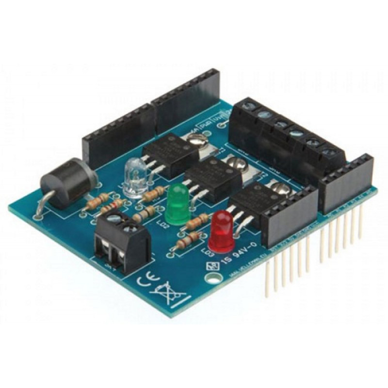 Shield RGB PWM Arduino LED control MAX 50V 6A ideal para tiras, focos, luces