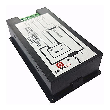 Medidor de energía Multímetro Amperímetro Voltímetro Potencia LCD DC 6.5-100V 100A