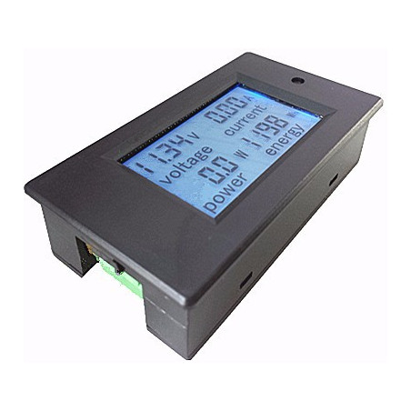 Energy Meter Multimeter Ammeter Voltmeter Power LCD DC 6.5-100V 100A