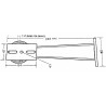 Aluminum bracket with joint for CCTV external video surveillance cases max 10 Kg