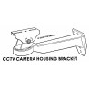 Aluminum bracket with joint for CCTV external video surveillance cases max 10 Kg