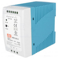 Stabilized DIN switching power supply 90W 12V DC 7,5A 85 ÷ 264VAC cont. DC OK