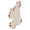 Cable clamp 32A 4mm2 800V to DIN rail guide module 2 beige terminals screw terminal