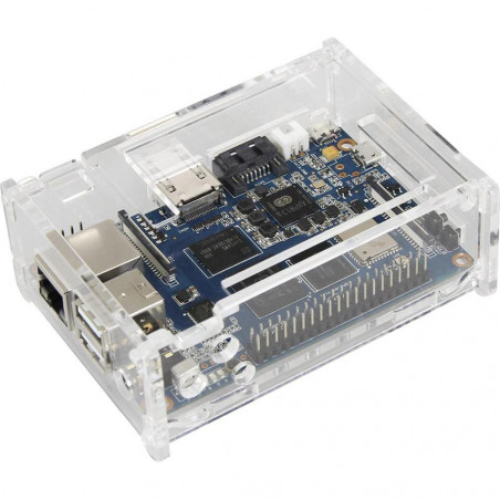 Modular transparent plastic case container for Banana Pi M3