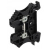 Pince de fil 24A 2.5mm2 800V vers module de guidage sur rail DIN 2 bornes noires borne à vis