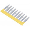 Accessorio ponte con 10 spine per morsettiere DIN componibili WDU 2.5mm2