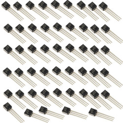 50 x Transistor bipolare BJT BC547 AZL1G NPN 45V 100mA TO92 ON Semiconductor