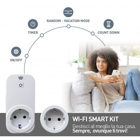 Smart Wifi Socket Smart Timer Functions Remote Control Count Down Random