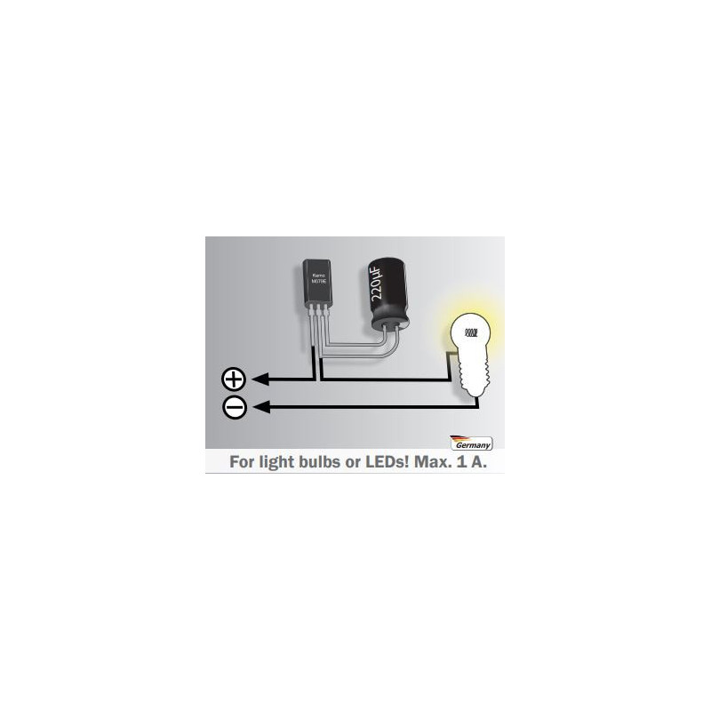 cardin lampeggiatore elettronico led giallo 24v wall