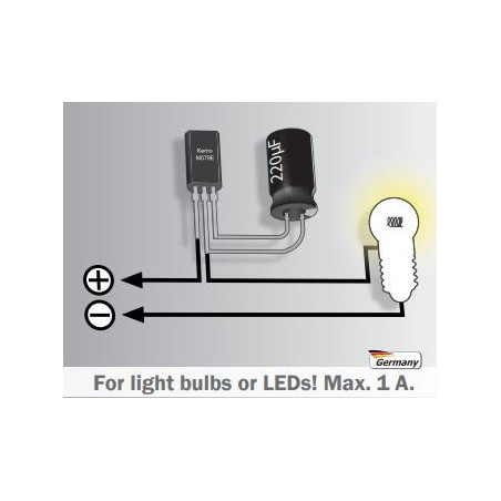 Lampe de poche clignotante multifonction FLASH alternant LED miniaturisées et LUMIÈRES 1A 7 - 24V