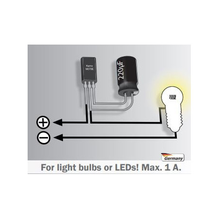 Lampeggiatore multifunzione FLASH alternato miniaturizzato LED e LUCI 1A 7 – 24V