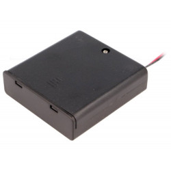 Battery box lid size 4 x AA R6 150mm conductors output