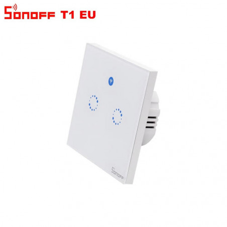 Sonoff T1 Interrupteur tactile mural 2 CH WiFi + Sonoff