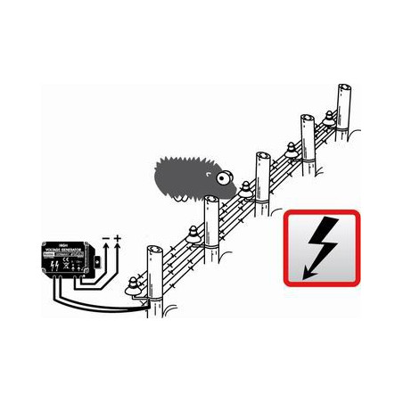 Impulsive high voltage generator for deterrent fences for small animals