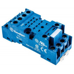 Finder 94 Series DIN rail socket for use with 55.34 series relays