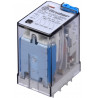 Electromagnetic relay 4PDT 24VDC coil contact 250V AC DC 7A Finder 55 series
