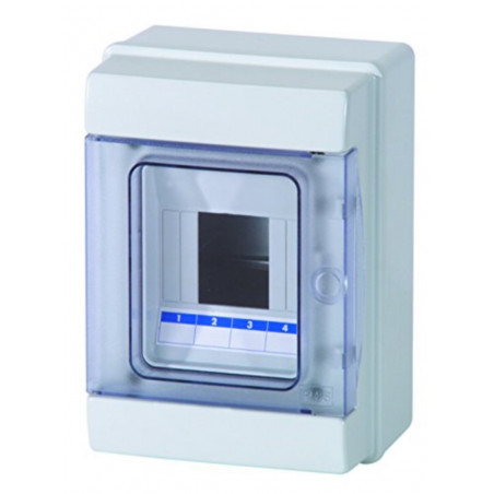 Watertight wall-mounted switchboard with door 195x140x105 gray Electraline 60437