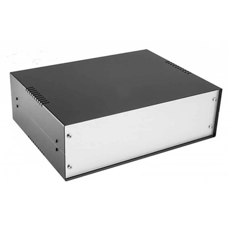 Pre-assembled black plastic panel console box 284x160x76 mm