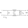 EMI 250V 10A anti-interference mains filter with terminals on electric cable