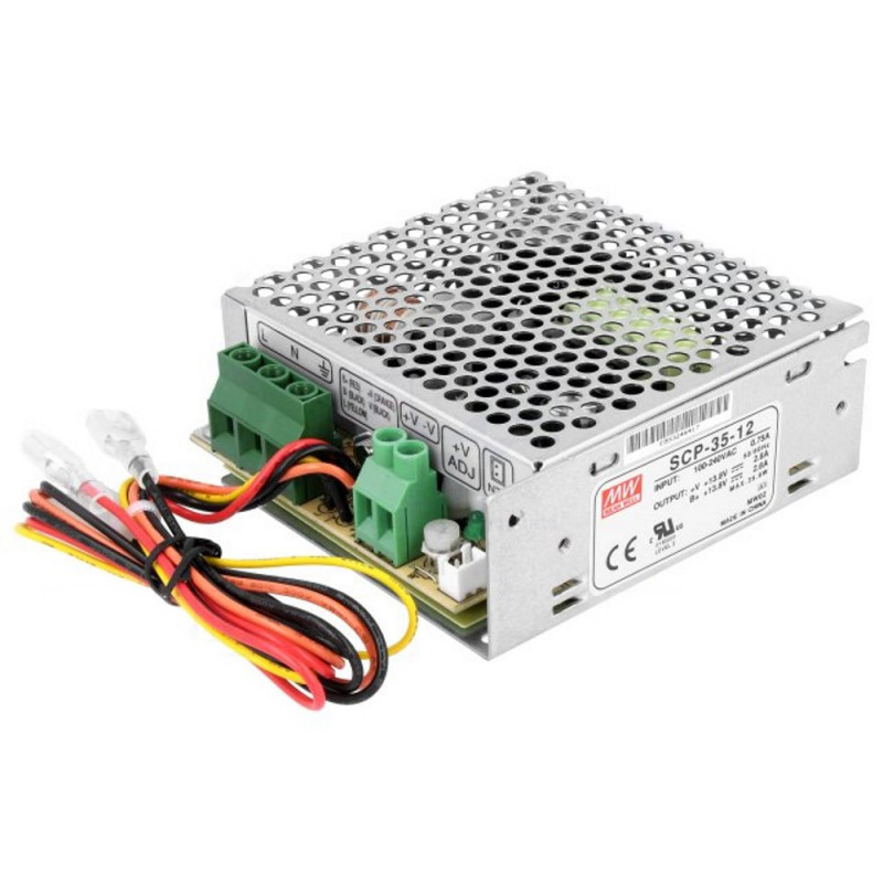 Fuente de alimentación conmutada 13,8V 2,6A SCP-35-12 UPS batería BACKUP