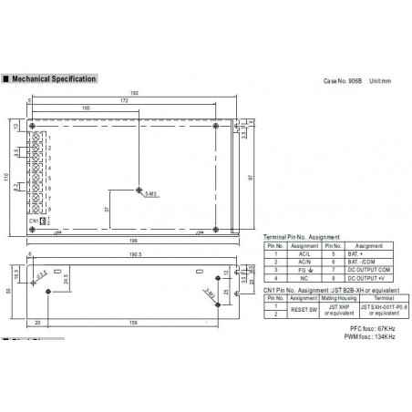 Fuente de alimentación conmutada 13,8V 10,5A AD-155A batería SAI BACKUP