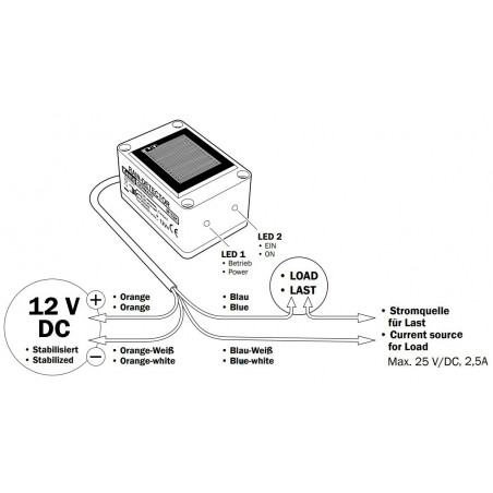 12V DC capacitive rain sensor with max 25V 2.5A contact relay output