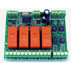 MB bus Mini IO Device - 4 inputs + 4 outputs on RS485 bus with 32 connectable devices