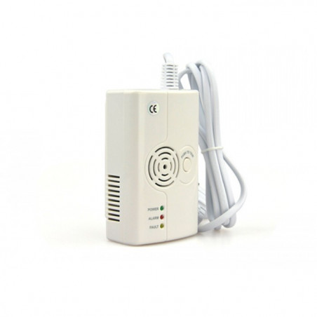 Methane and LPG gas leak detector with 75db siren and FR575 wireless tx