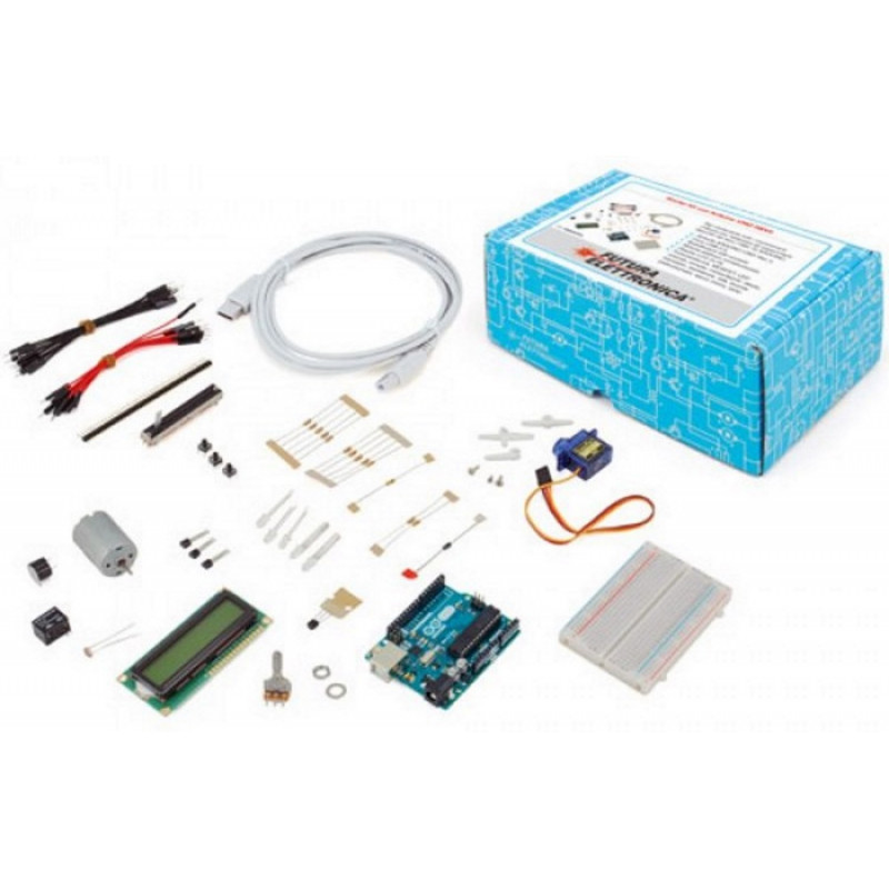 Kit de démarrage V5 Arduino UNO REV3 accessoires d'enseignement LCD, moteur, LED