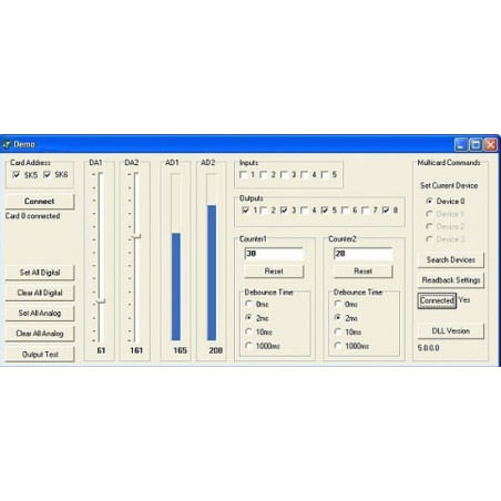 KIT PC-Schnittstelle USB I / O 5 Eingang 8 Ausgang Analog 2 in 2 aus K8055N