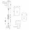 Fuente de alimentación conmutada universal compacta de 12 V CC 100 mA con salida de conector CC